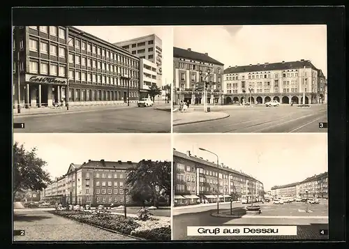 AK Dessau, Café Tirana, Strasse der Deutsch-Sowjetischen Freundschaft