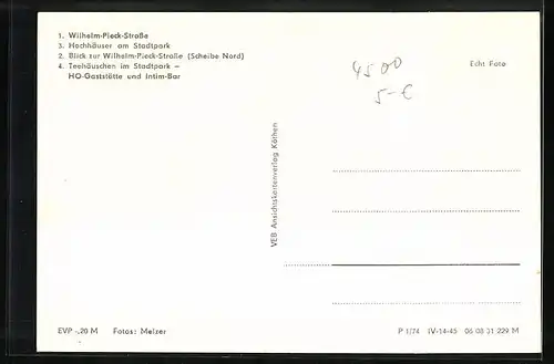 AK Dessau, Teehäuschen am Stadtpark