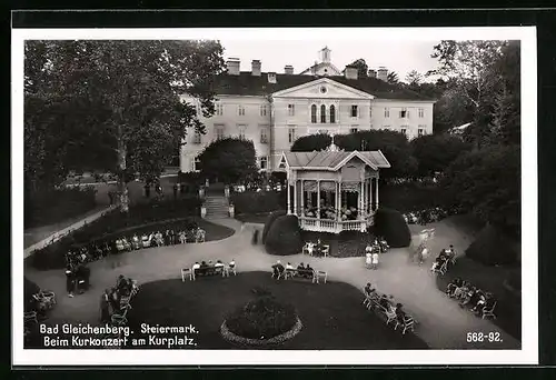 AK Bad Gleichenberg, Beim Kurkonzert am Kurplatz