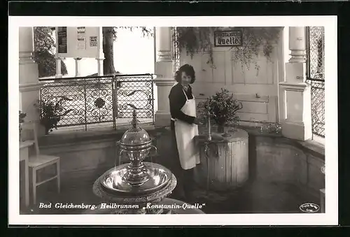 AK Bad Gleichenberg, Heilbrunnen Konstantin-Quelle