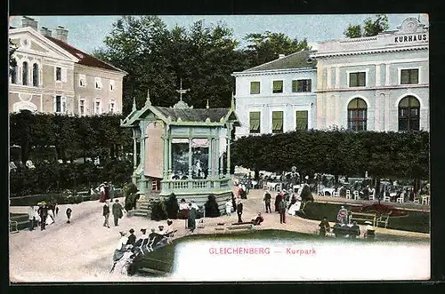 AK Bad Gleichenberg, Pavillon im Kurpark