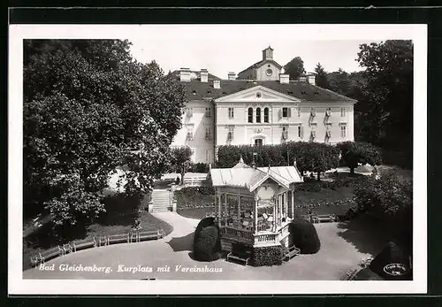 AK Bad Gleichenberg, Kurplatz mit Vereinshaus