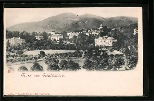 AK Bad Gleichenberg, Ortsansicht aus der Vogelschau