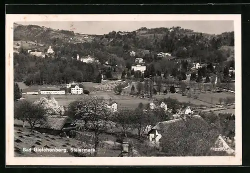 AK Bad Gleichenberg, Teilansicht aus der Vogelschau