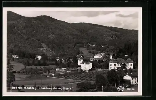 AK Bad Gleichenberg, Genesungsheim Styria aus der Ferne