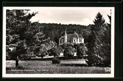 AK Gleichenberg, Blick zur Villa Ottokar