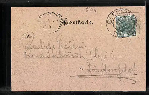 AK Gleichenberg, Ortsansicht aus der Vogelschau