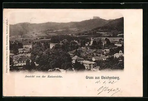 AK Gleichenberg, Ansicht von der Kaisereiche