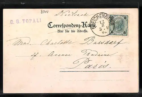 AK Gleichenberg, Ansicht von der Kaisereiche