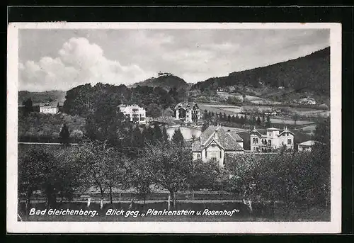 AK Gleichenberg, Blick geg. Plankenstein und Rosenhof