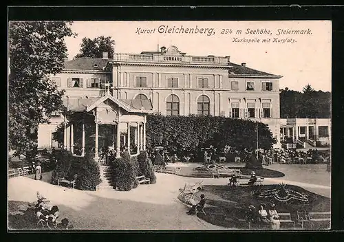 AK Gleichenberg, Kurkapelle mit Kurplatz