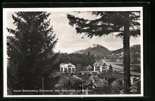 AK Gleichenberg, Villa Plankenstein und Rosenhof