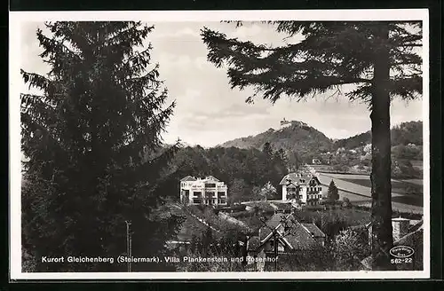 AK Gleichenberg, Villa Plankenstein und Rosenhof