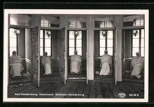 AK Gleichenberg, Quellsole-Zerstäubung im Kurheim