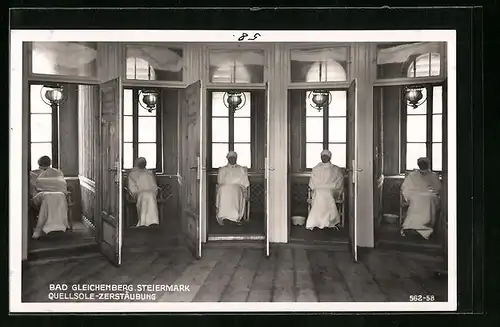 AK Gleichenberg, Quellsole-Zerstäubung im Kurheim