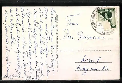 AK Gleichenberg, Personal und Gäste am Brunnen