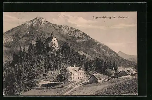 AK Mariazell, Sigmundsberg mit Kirche