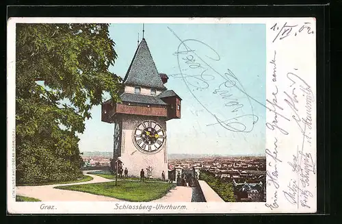 AK Graz, Schlossberg-Uhrturm