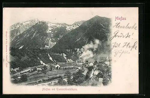 AK Hieflau, Totalansicht mit Tamischbachthurm