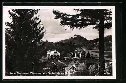 AK Bad Gleichenberg, Villa Plankenstein und Rosenhof