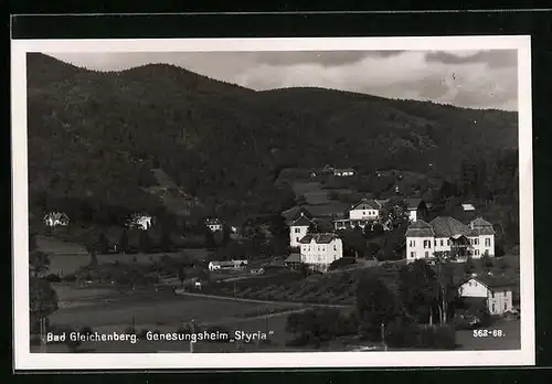 AK Bad Gleichenberg, Genesungsheim Styria aus der Vogelschau