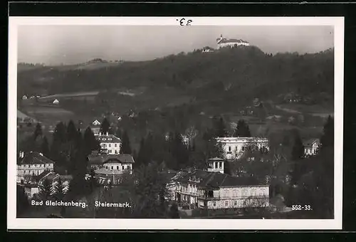 AK Bad Gleichenberg, Panorama mit Schloss