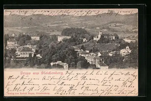 AK Bad Gleichenberg, Ortsansicht aus der Vogelschau