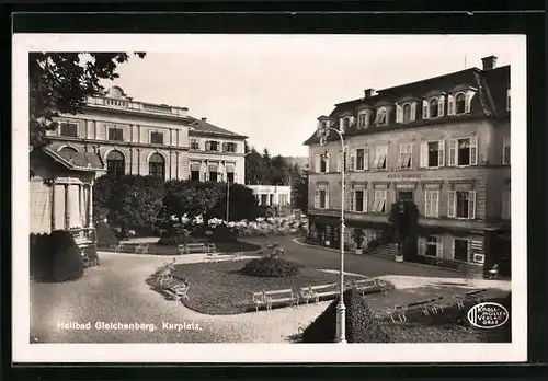 AK Bad Gleichenberg, Kurplatz mit Villa Albrecht und Kurhaus