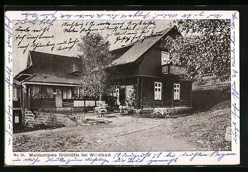 AK Wildbad, Gasthof Waldschänke Grünhütte