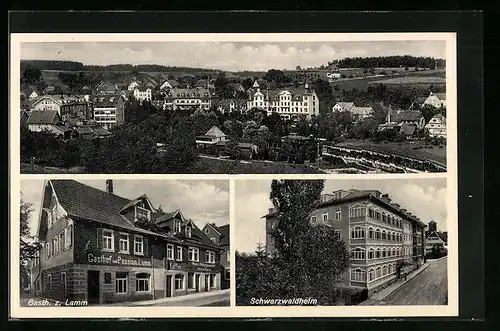 AK Schömberg b. Wildbad, Gasthof zum Lamm, Schwarzwaldheim