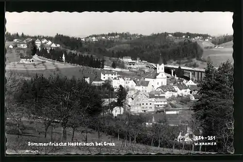 AK Nestelbach b. Graz, Blick auf den Ort