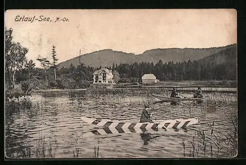 AK Mariazell, Ruderboote auf dem Erlaufsee