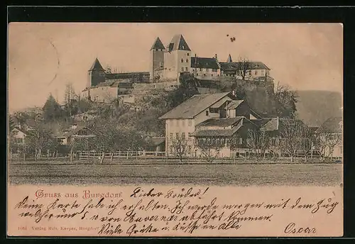 AK Burgdorf, Teilansicht vom Feld aus