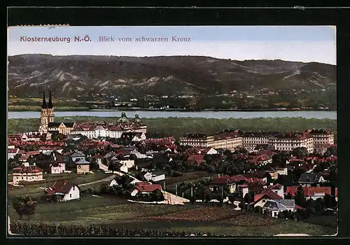 AK Klosterneuburg, Blick vom schwarzen Kreuz