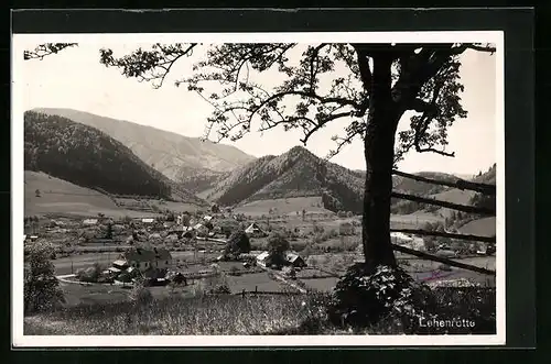 AK Lehenrotte, Ortsansicht mit Bergen