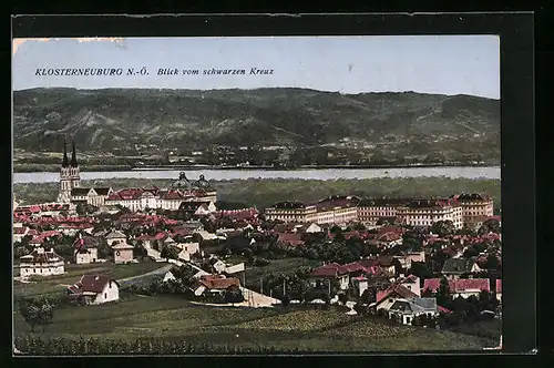AK Klosterneuburg, Blick vom schwarzen Kreuz