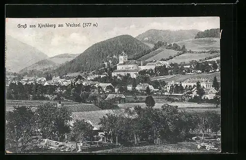 AK Gars /Kamp, Ortsansicht aus der Vogelschau