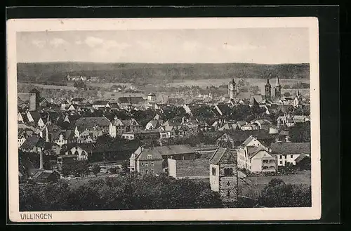 AK Villingen /Schwarzwald, Ort aus der Vogelschau