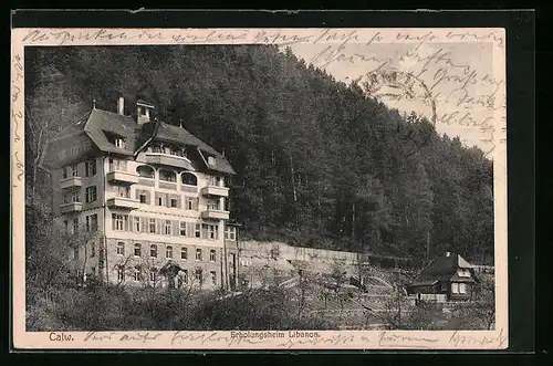 AK Calw, Erholungsheim Libanon vor Wald