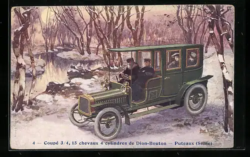 AK Puteaux /Seine, Coupé 3/4, Dion-Bouton