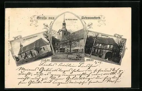 AK Schwanebeck, St. Johannis-Kirche, St. Petri-Kirche, Oberpfarre