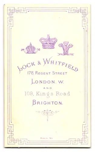 Fotografie Lock & Whitfield, London-W., 178, Regent Street, Älterer Herr im Anzug mit Vollbart