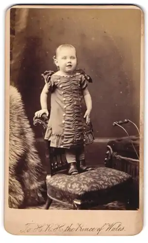 Fotografie T. C. Turner, Islington, 10, Barnsbury Park, Kleines Mädchen im hübschen Kleid