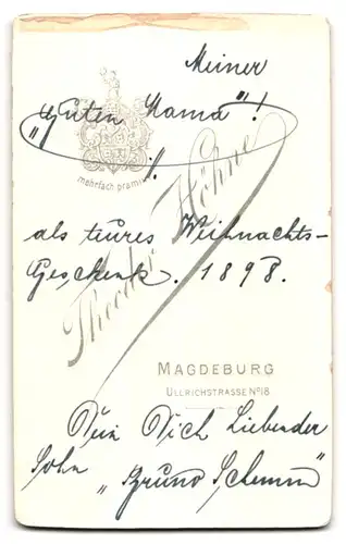 Fotografie Theodor Höhne, Magdeburg, Junger Herr im Anzug mit Krawatte