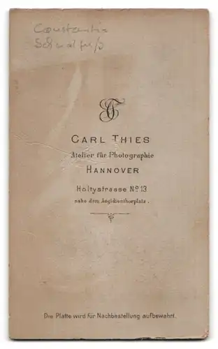 Fotografie Carl Thies, Hannover, Höltystr. 13, Bürgerlicher Herr mit Vollbart