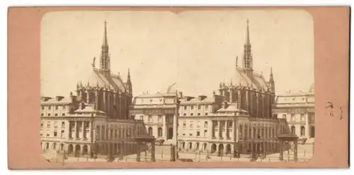 Stereo-Fotografie unbekannter Fotograf, Ansicht Paris, Blick auf die Sainte-Chapelle