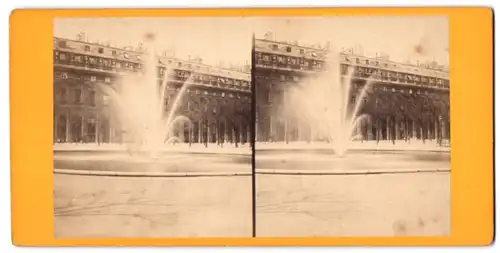 Stereo-Fotografie unbekannter Fotograf, Ansicht Paris, Jardin du Palais Royal