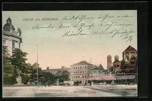 AK München, Maximiliansplatz