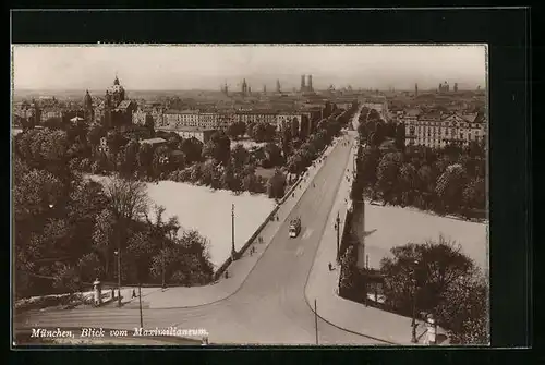 AK München, Blick vom Maximilianeum