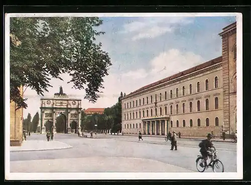 AK München, Haus des deutschen Rechts und Siegestor